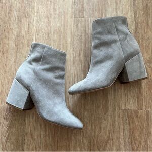 Sam Edelman TAYE Grey Suede Ankle Boots